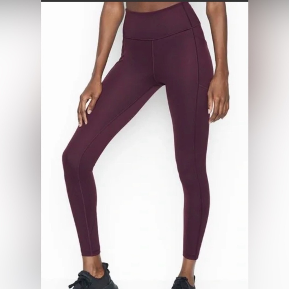VS Athletic Dark Purple High-Waisted Leggings size 10